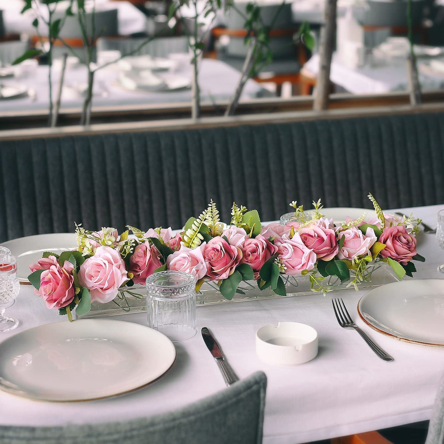 Rectangular Acrylic Flower Box for Floral Centerpiece