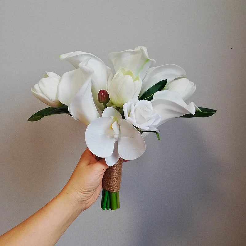 White Orchid & Calla Lily Bouquet