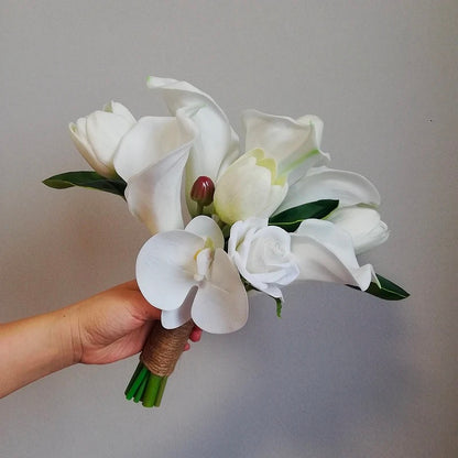 White Orchid & Calla Lily Bouquet