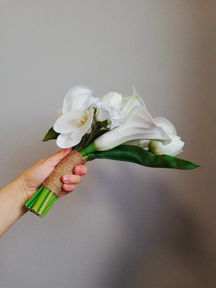 White Orchid & Calla Lily Bouquet