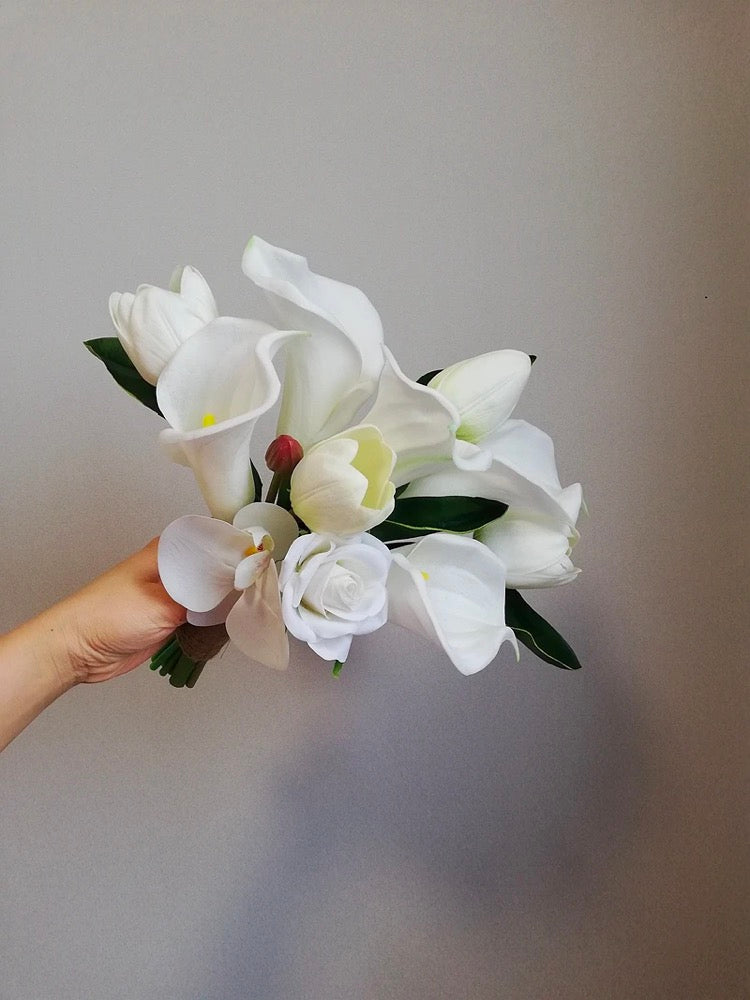 White Orchid & Calla Lily Bouquet