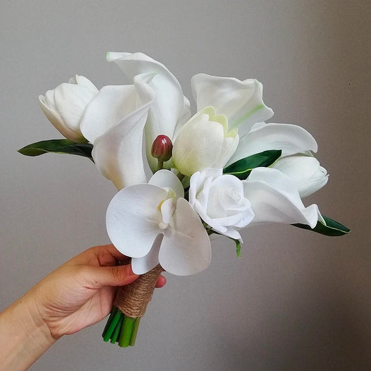 White Orchid & Calla Lily Bouquet
