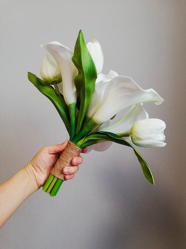 White Orchid & Calla Lily Bouquet