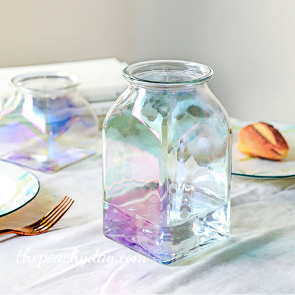 Iridescent Glass Vase