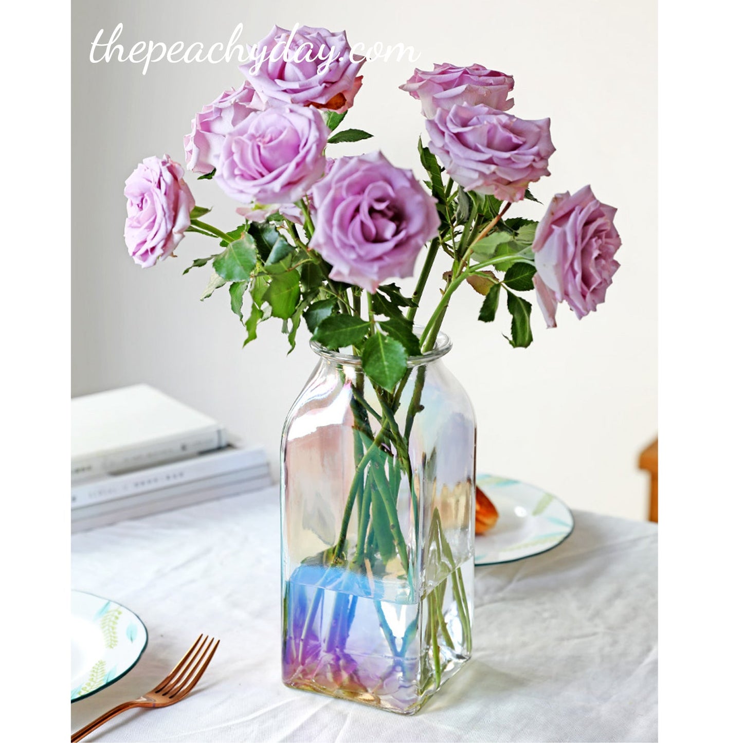 Iridescent Glass Vase