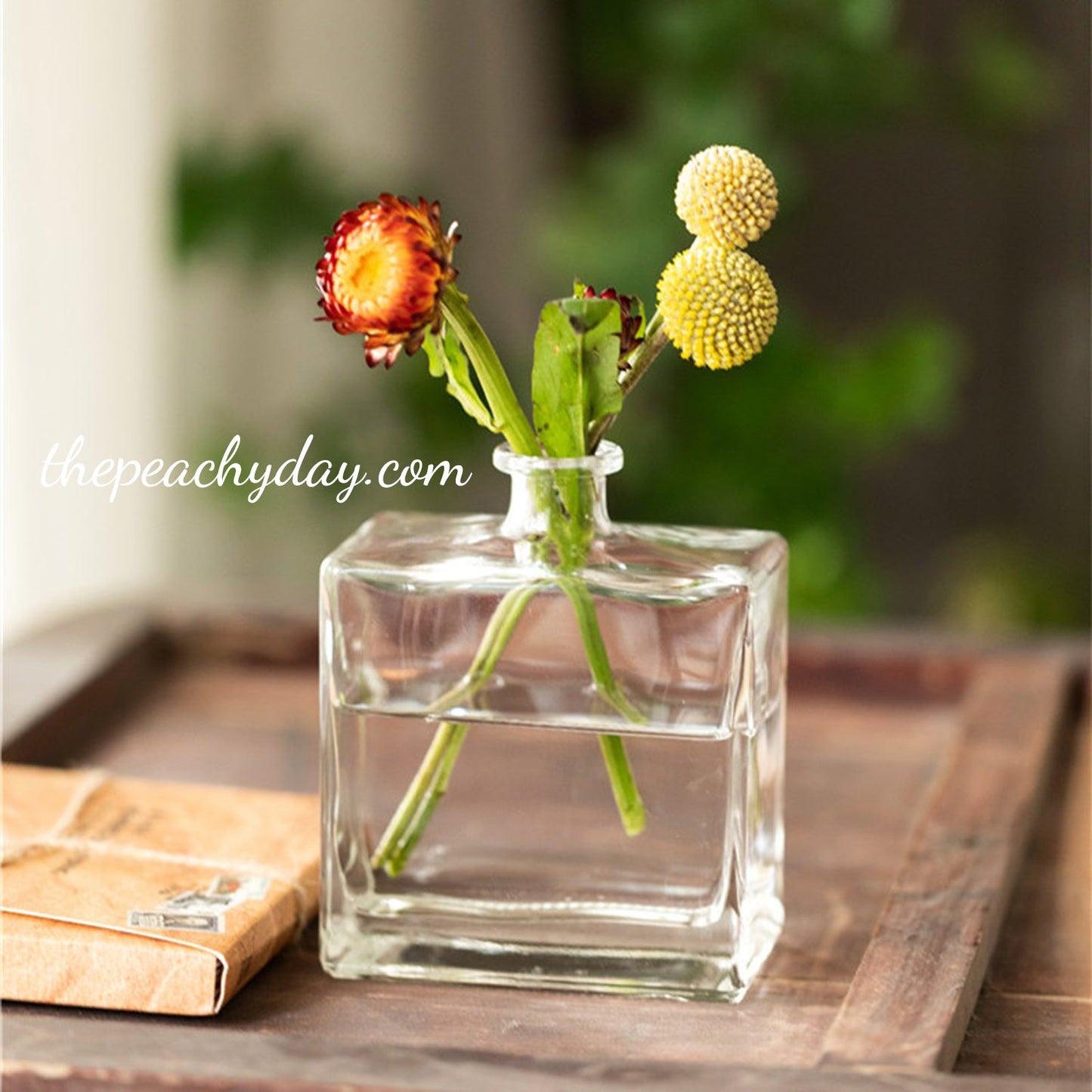 Clear Glass Bottle Vase