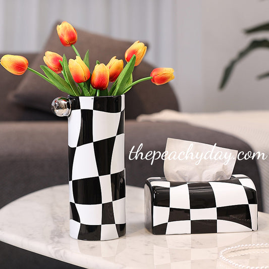 Black & White Ceramic Vase