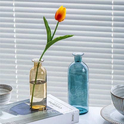 Colorful Glass Bottle Vases | 6 Colors