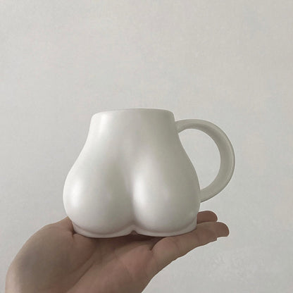 Ceramic Butt Vase white ceramic beige Female Form Body Decorative Boho Boob Booty Vase black bust vase