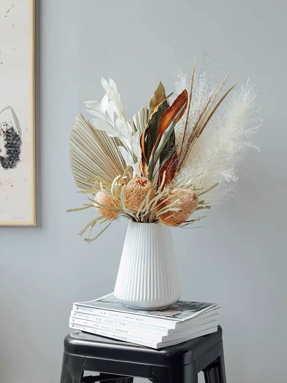 Dried Palms tropical wedding home decor wedding bouquet flower arrangements boho minimal farmhouse home decor