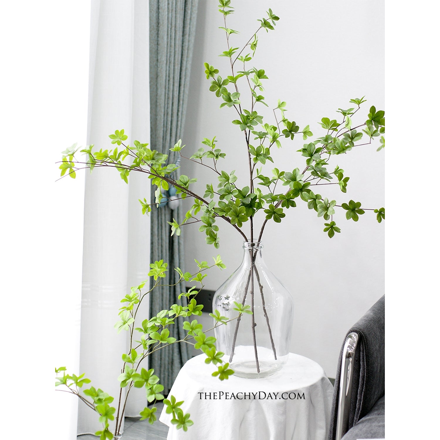 artificial faux Fake Dodan-tsutsuji Greenery Leaf Branch Plant indoor jungle garden greenery boho home plants