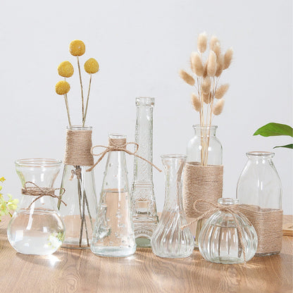 Assorted Glass Vases Set of 8