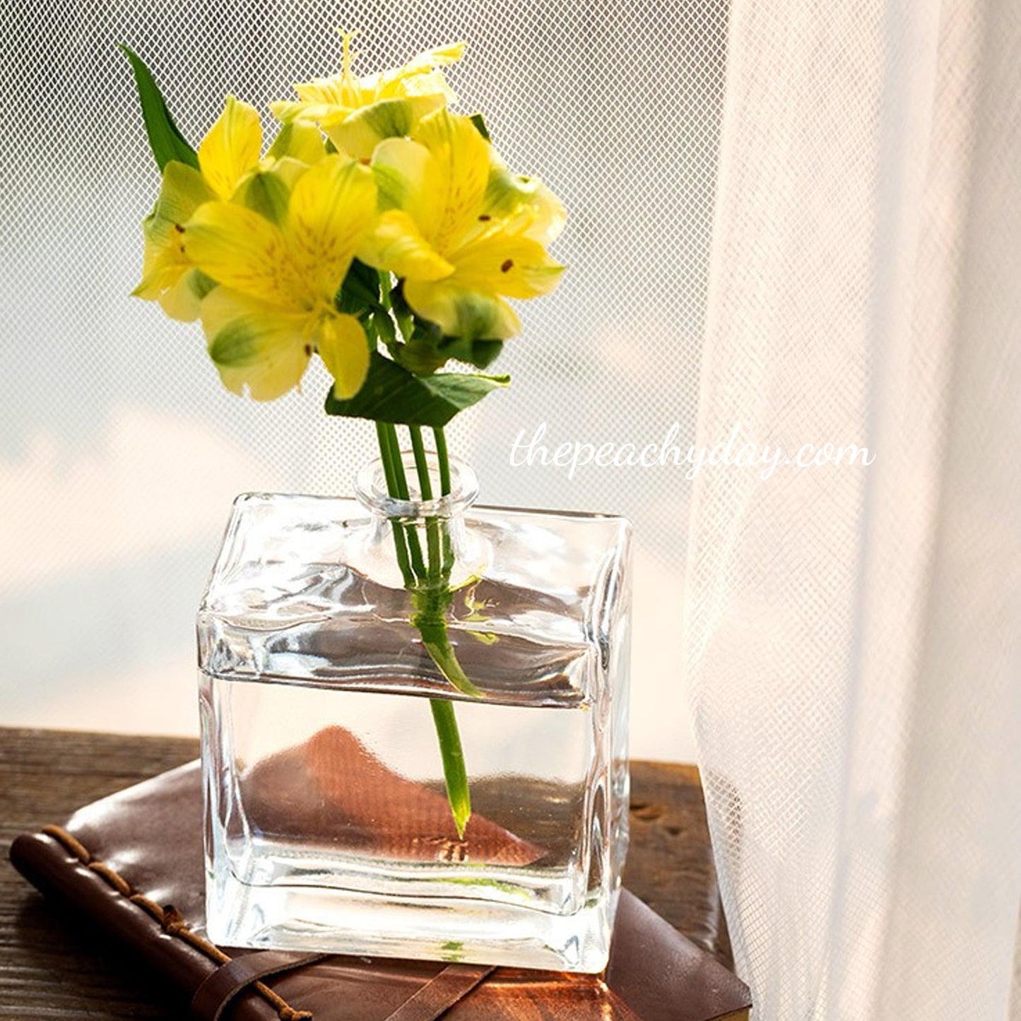 Clear Glass Bottle Vase