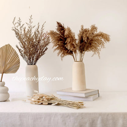 Dried Pampas Grass Brown Bunch home decor wedding bouquet flower arrangements boho minimal farmhouse home decor