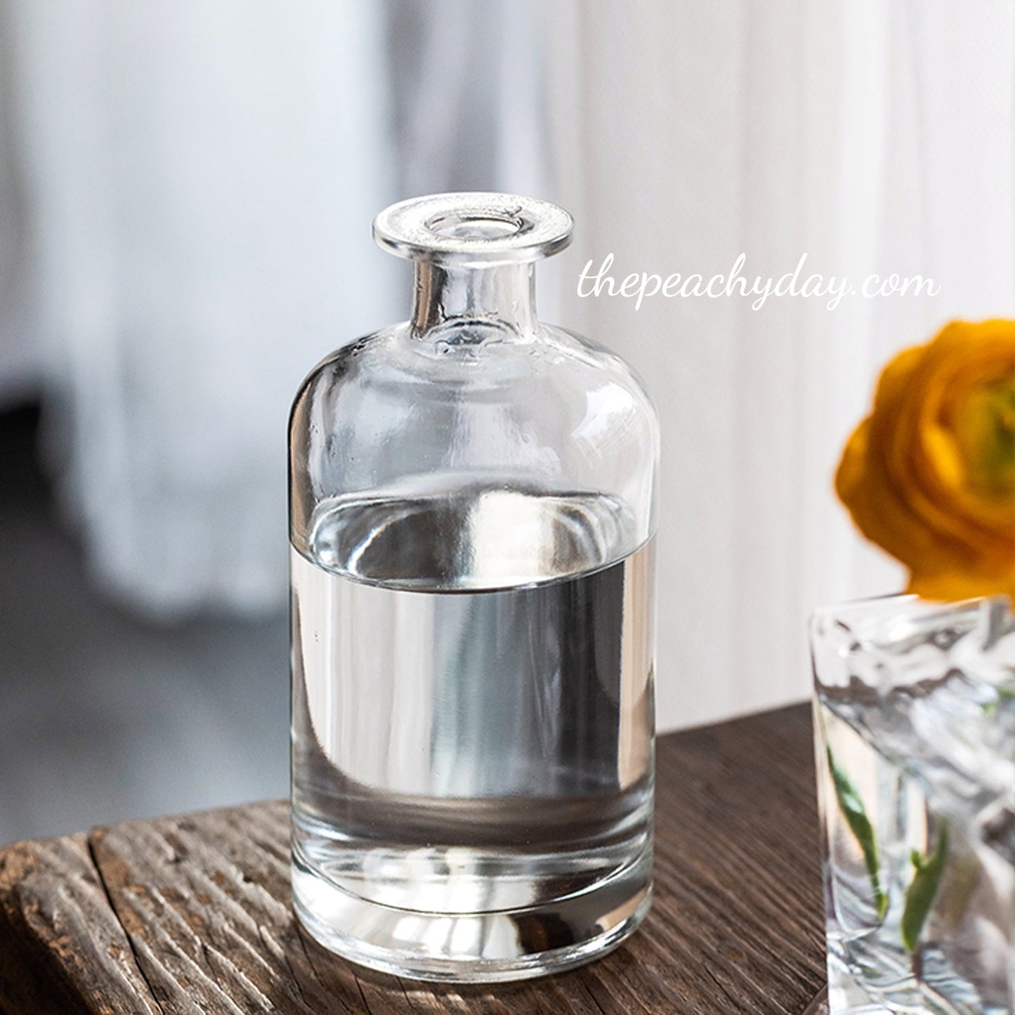 Clear Glass Bottle Vase