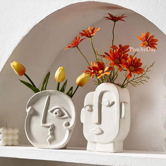 Picasso Ceramic Abstract Face Vase