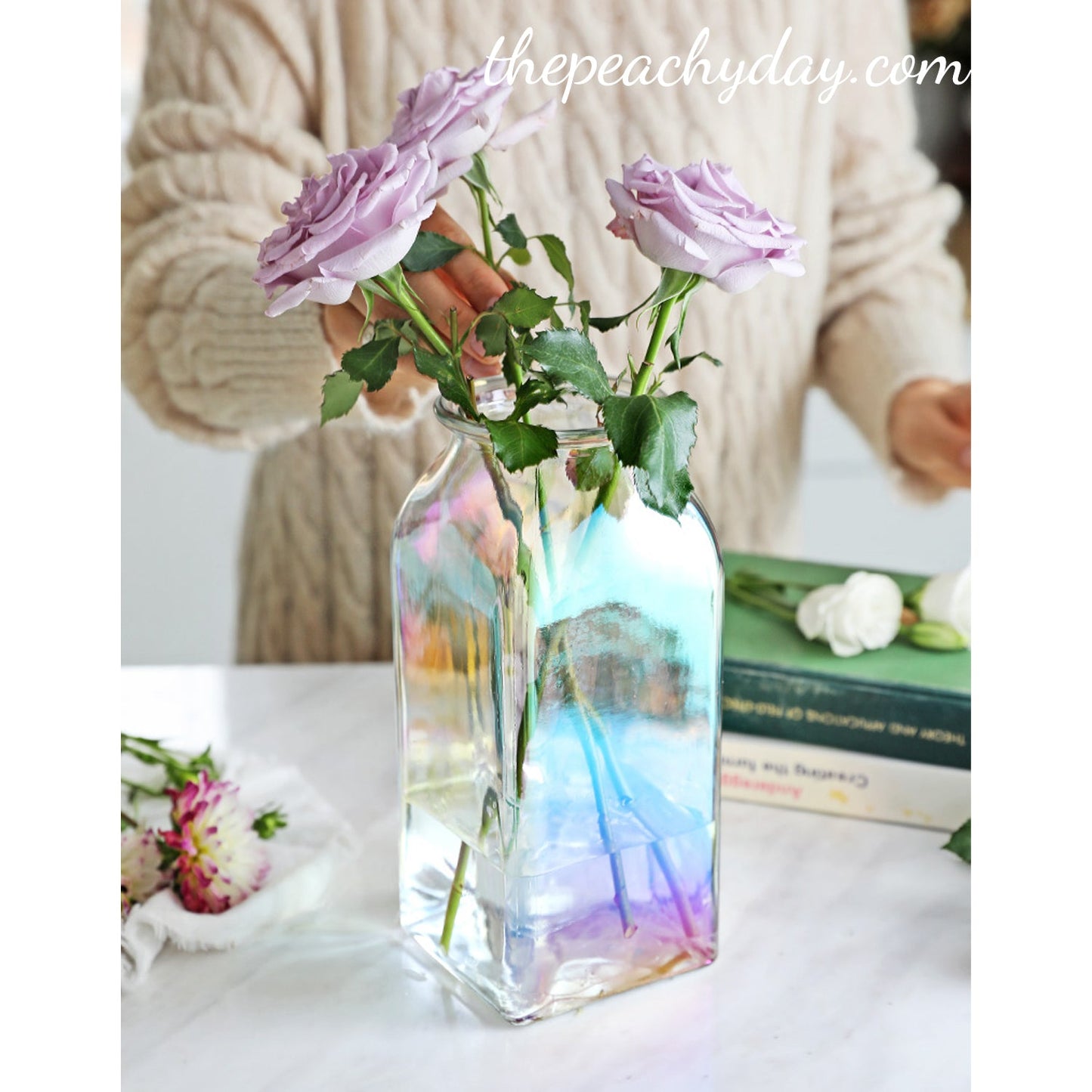 Iridescent Glass Vase