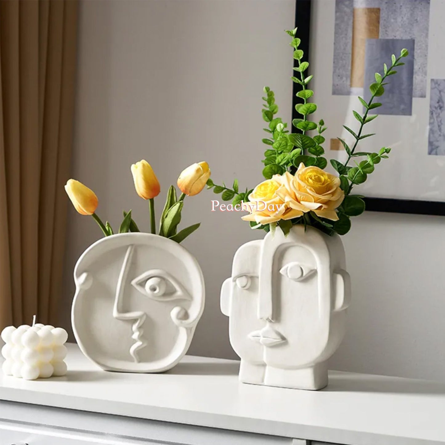 Picasso Ceramic Abstract Face Vase