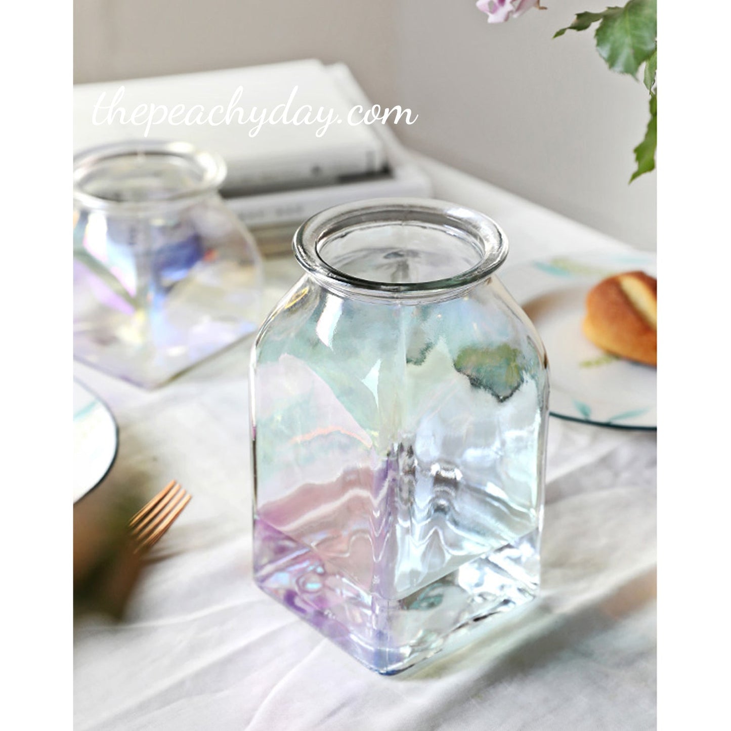 Iridescent Glass Vase