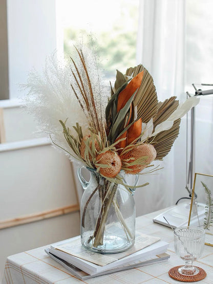 Dried Palms tropical wedding home decor wedding bouquet flower arrangements boho minimal farmhouse home decor