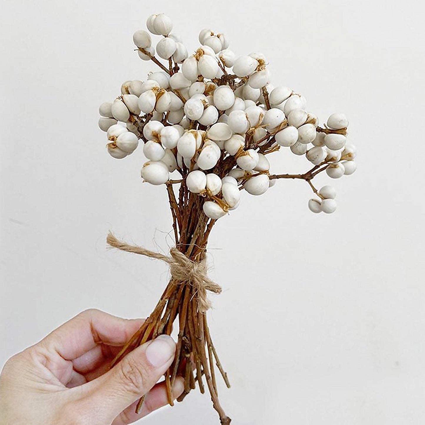 Dried Tallow Berries Bunch home decor wedding bouquet flower arrangements boho minimal farmhouse home decor