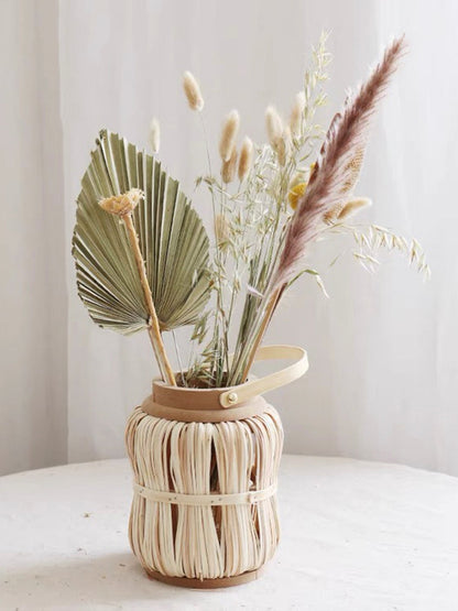 Dried Palms tropical wedding home decor wedding bouquet flower arrangements boho minimal farmhouse home decor