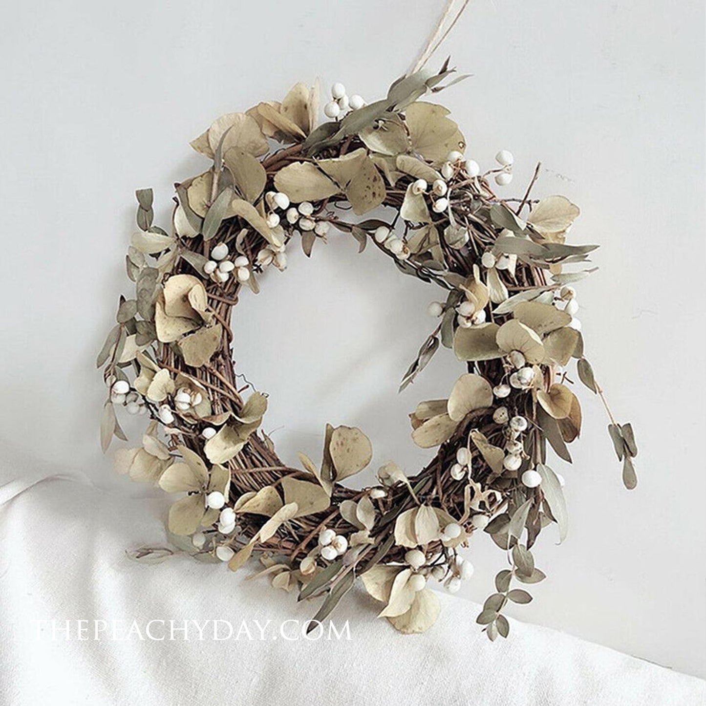 Dried Tallow Berries Bunch home decor wedding bouquet flower arrangements boho minimal farmhouse home decor