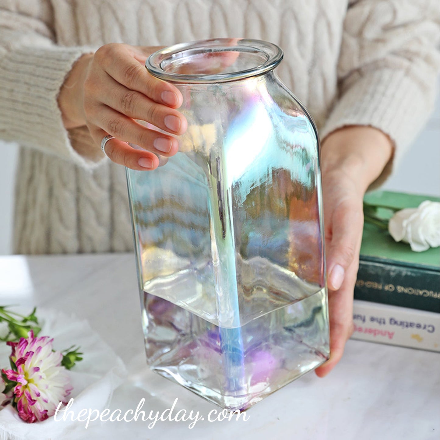 Iridescent Glass Vase