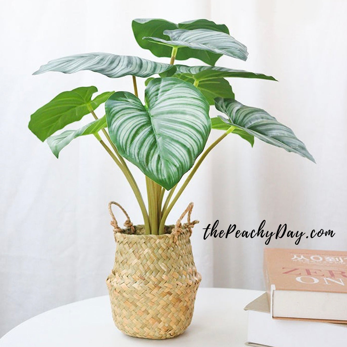 Artificial Caladium Orbifolia Plant