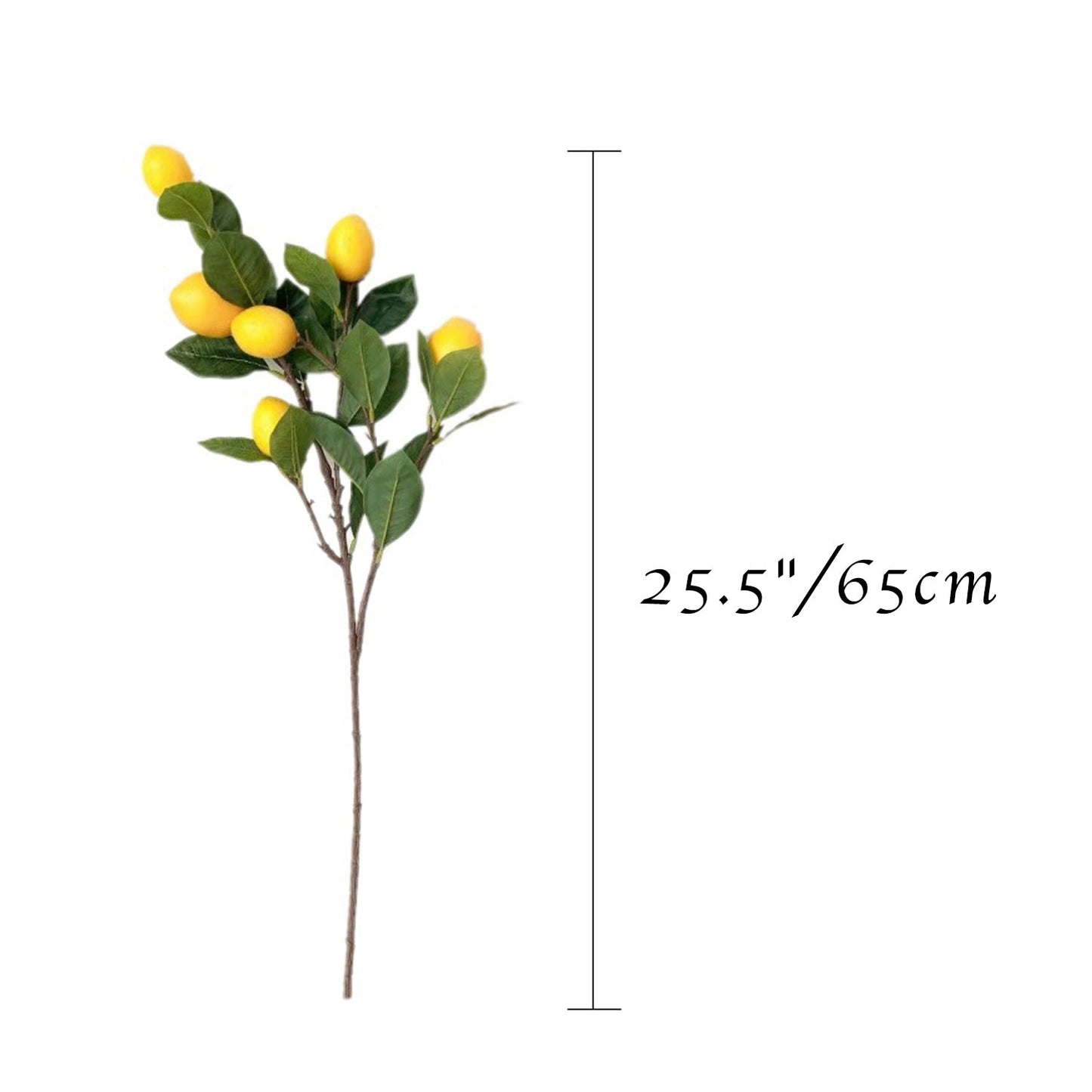 Artificial Lemon Branch 25.5"
