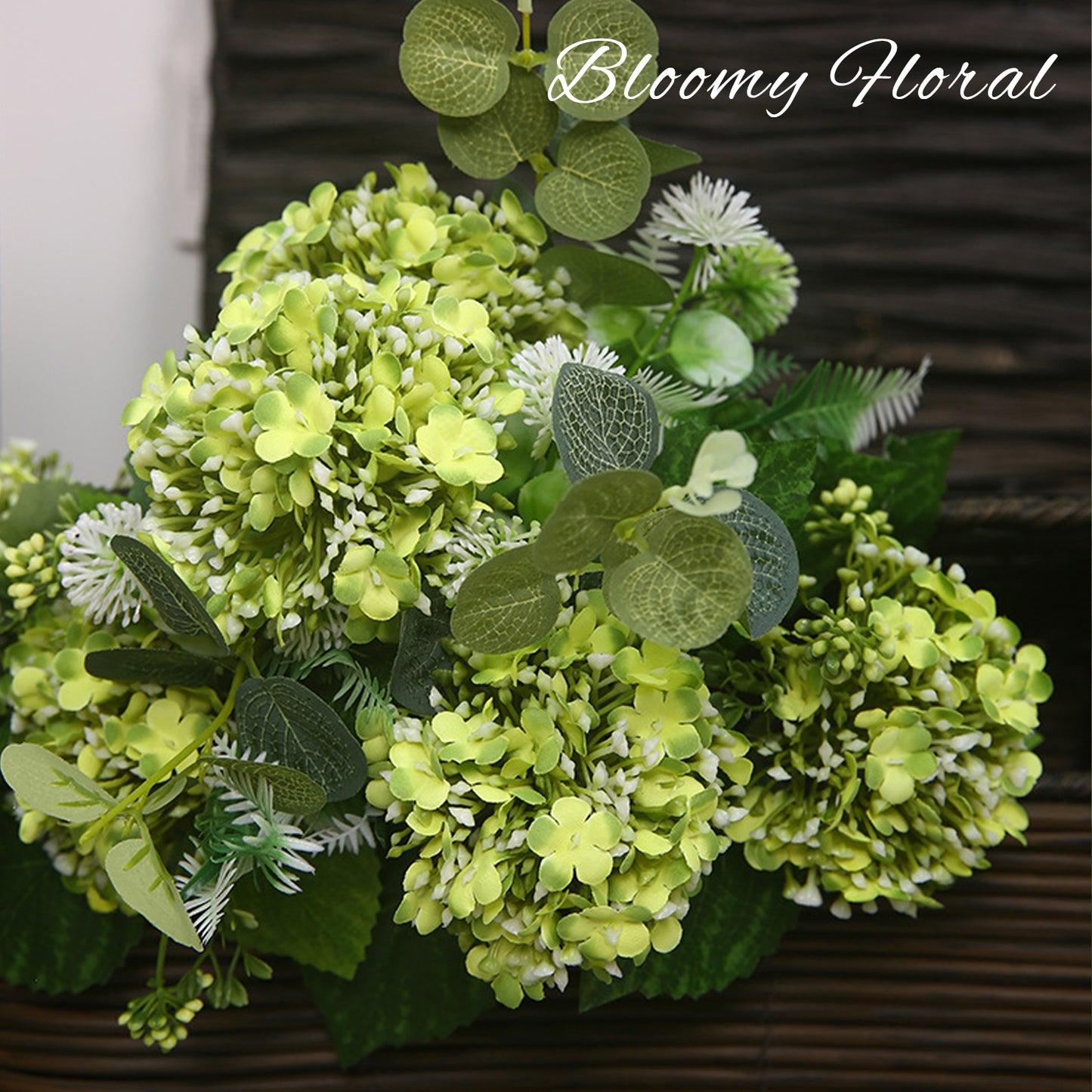 18" Faux Hydrangea Bouquet | 4 Colors