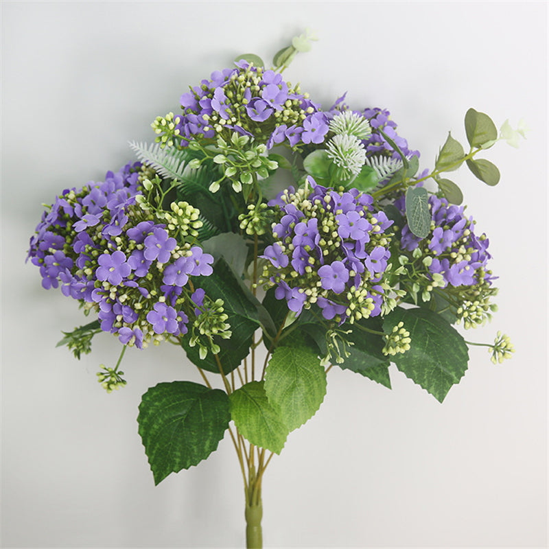 18" Faux Hydrangea Bouquet | 4 Colors