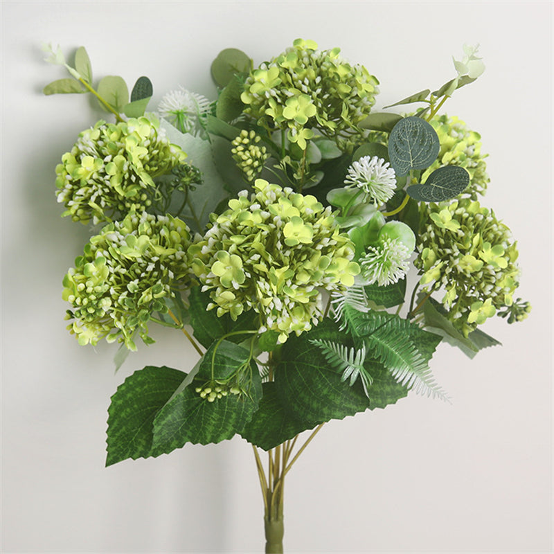 18" Faux Hydrangea Bouquet | 4 Colors