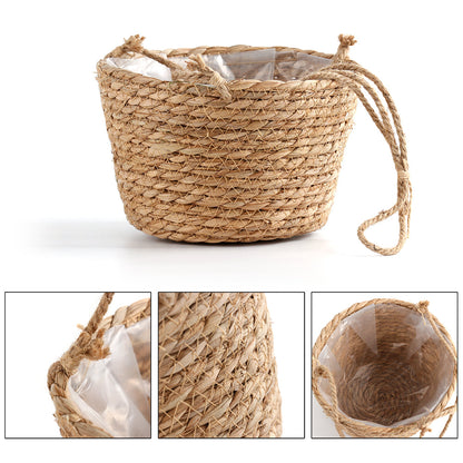 Jute Woven Hanging Planter