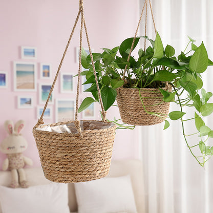 Jute Woven Hanging Planter