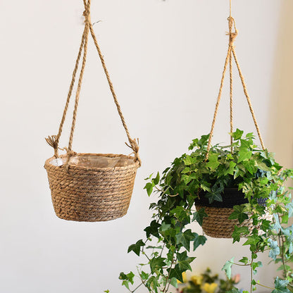 Jute Woven Hanging Planter