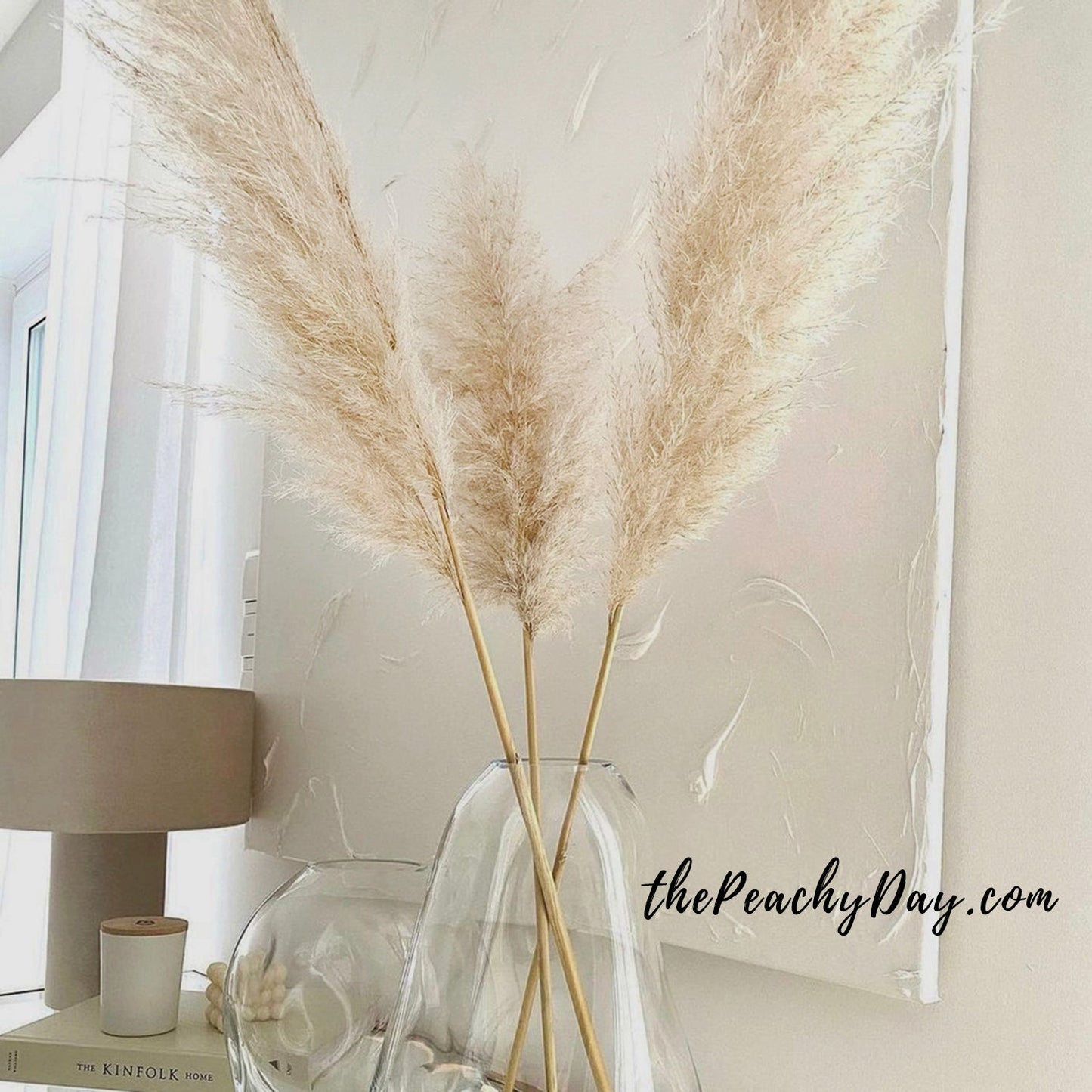 Large Dried Pampas Grass 31"