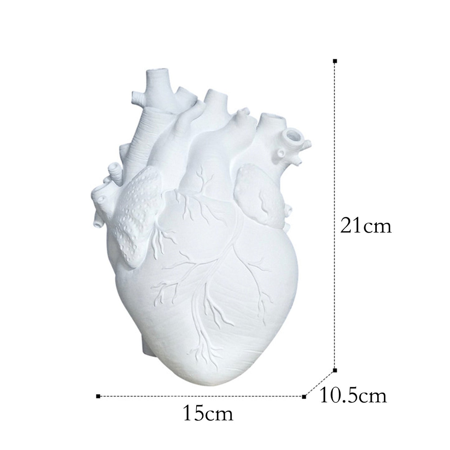 Resin Anatomical Heart Vase decorative abstract aesthetic vase