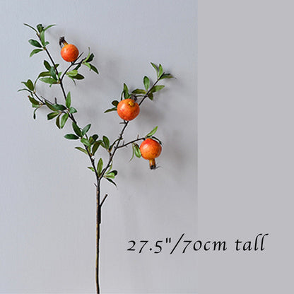 Artificial Pomegranate Branch 27.5" | 2 Colors
