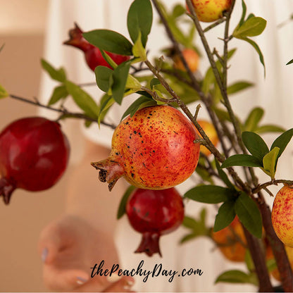 Artificial Pomegranate Branch 29" | 2 Colors