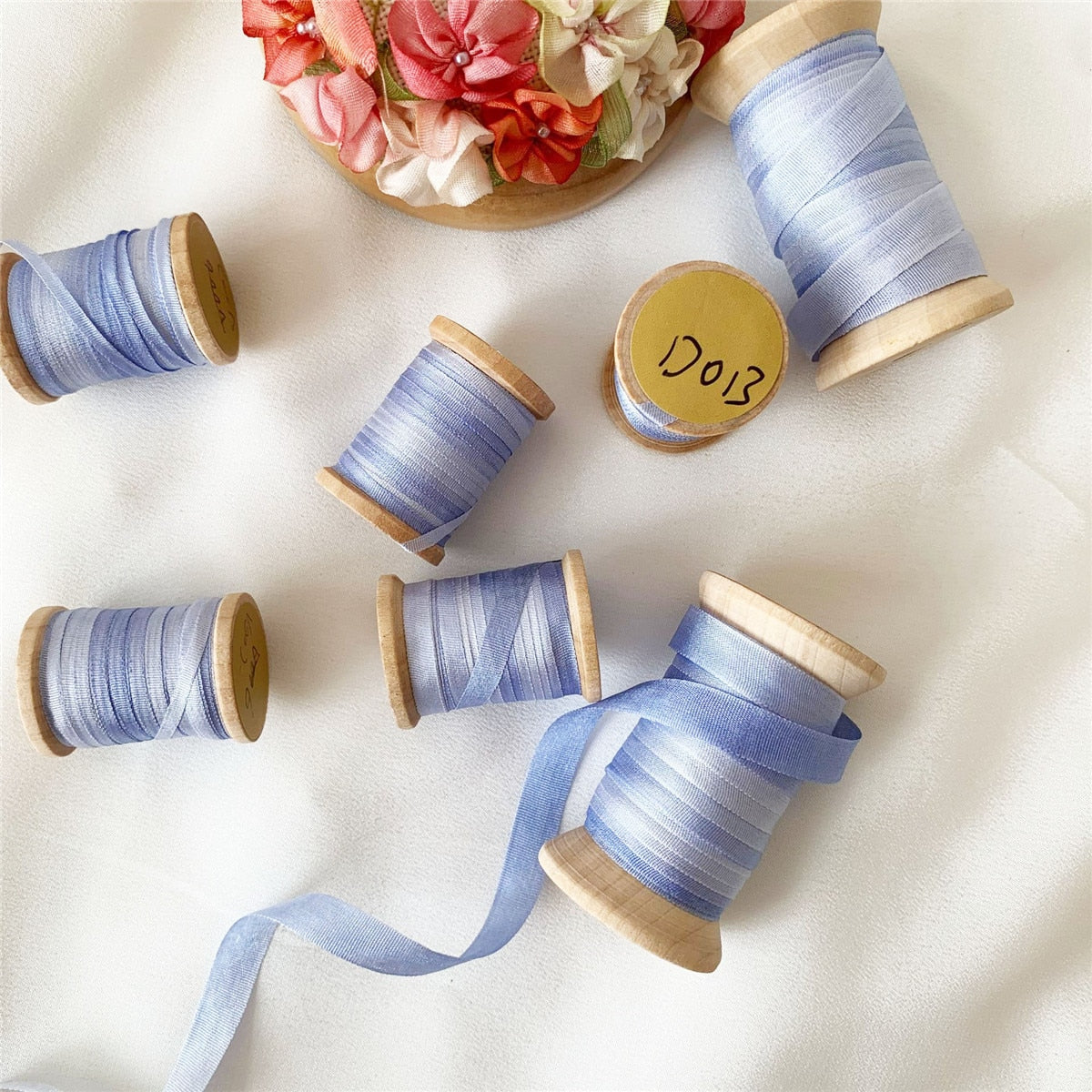 10.9Yd Blue Gradient Ribbon Rolls | 4 Colors