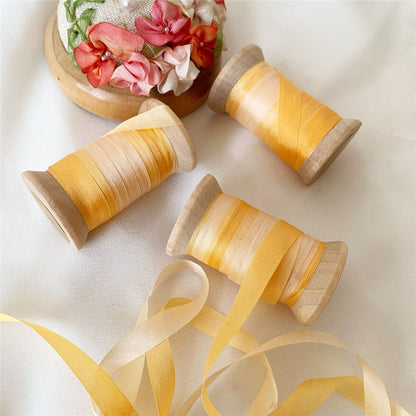 10.9Yd Yellow Gradient Ribbon Rolls | 3 Colors