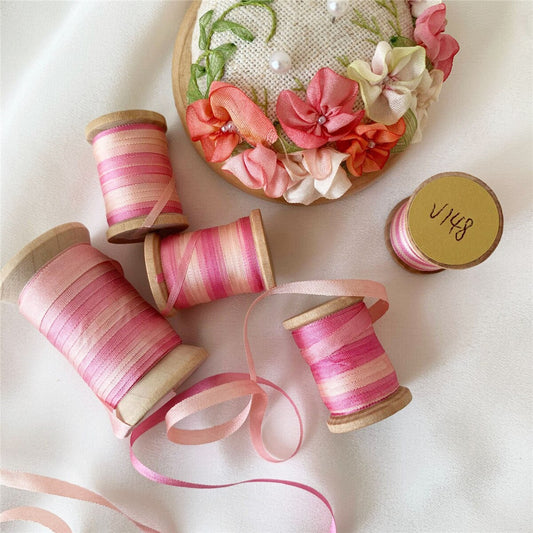 10.9Yd Pink Gradient Ribbon Rolls | 9 Colors