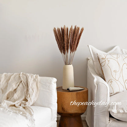 Dried Pampas Grass Brown Bunch home decor wedding bouquet flower arrangements boho minimal farmhouse home decor