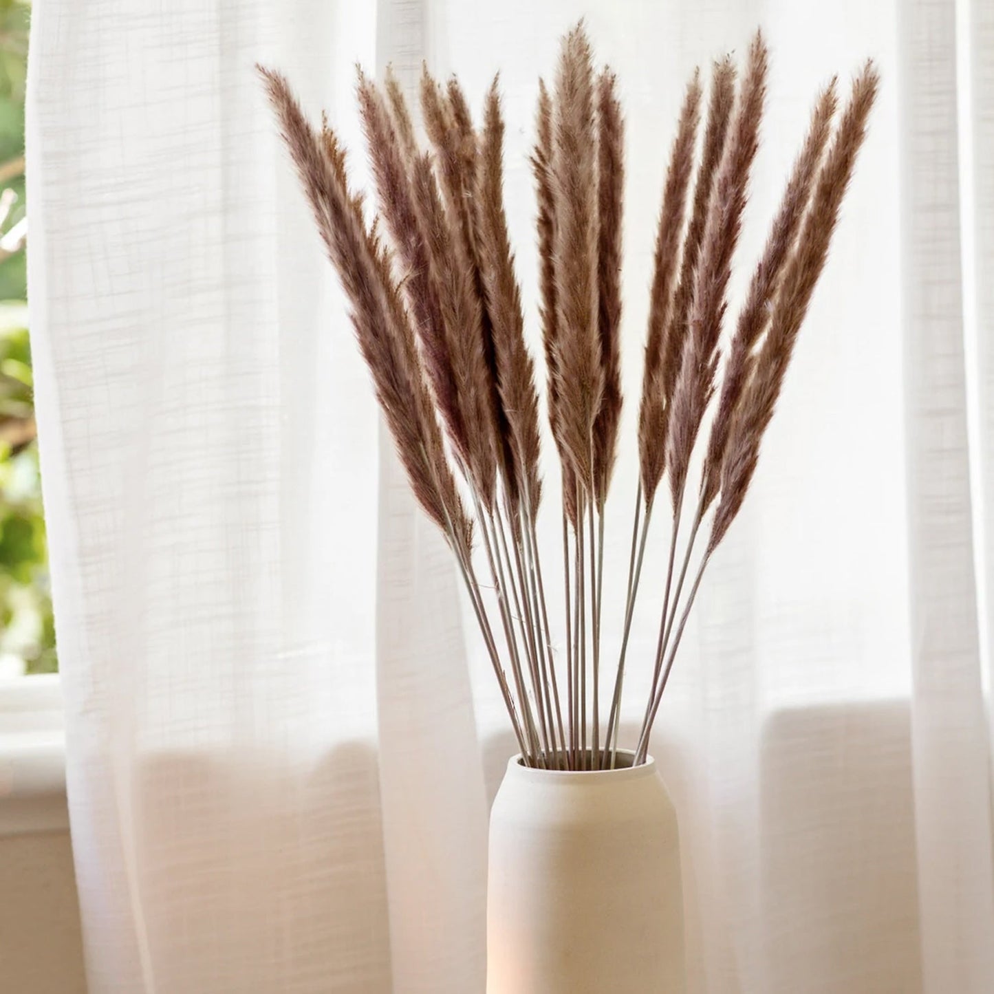 Dried Pampas Grass Brown Bunch home decor wedding bouquet flower arrangements boho minimal farmhouse home decor