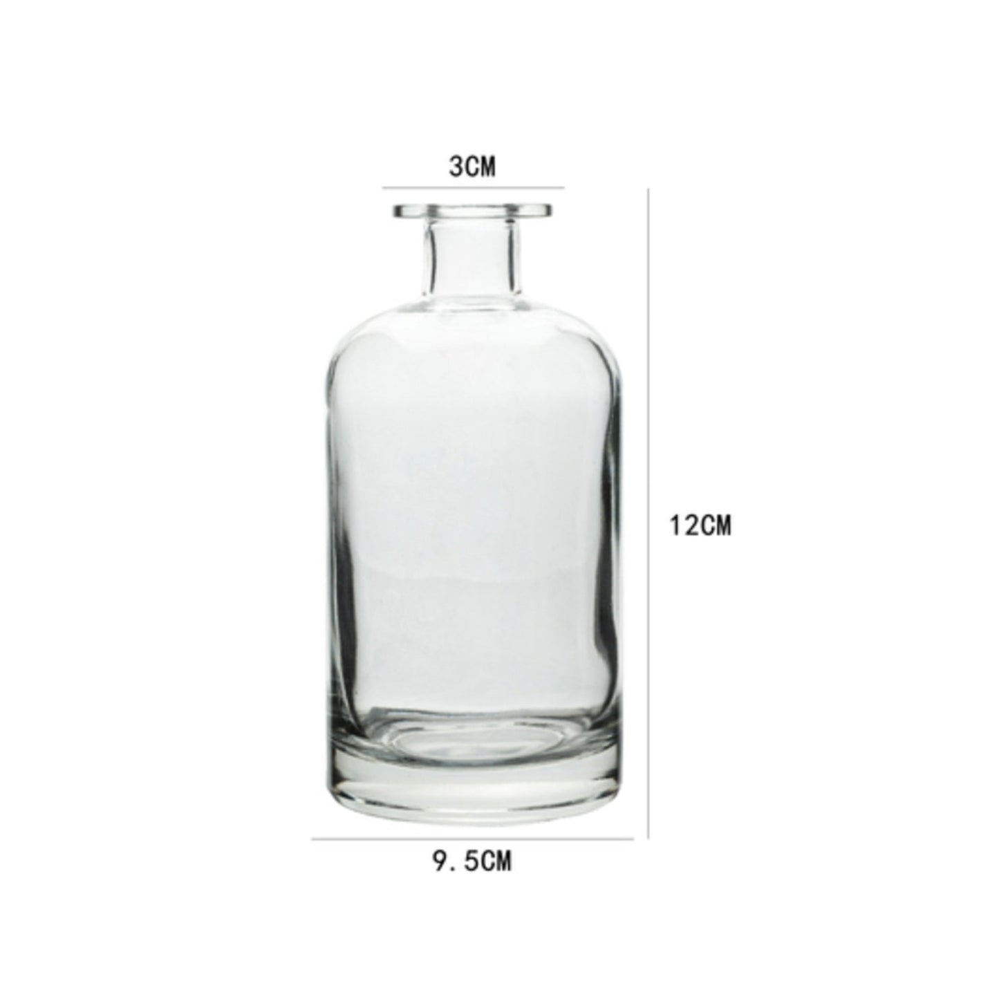 Clear Glass Bottle Vase