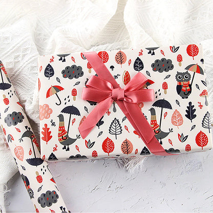 5Pcs Animal Wrapping Paper Sheets