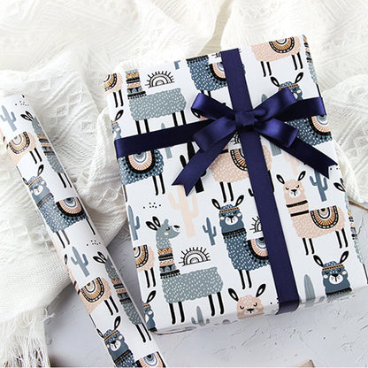 5Pcs Animal Wrapping Paper Sheets