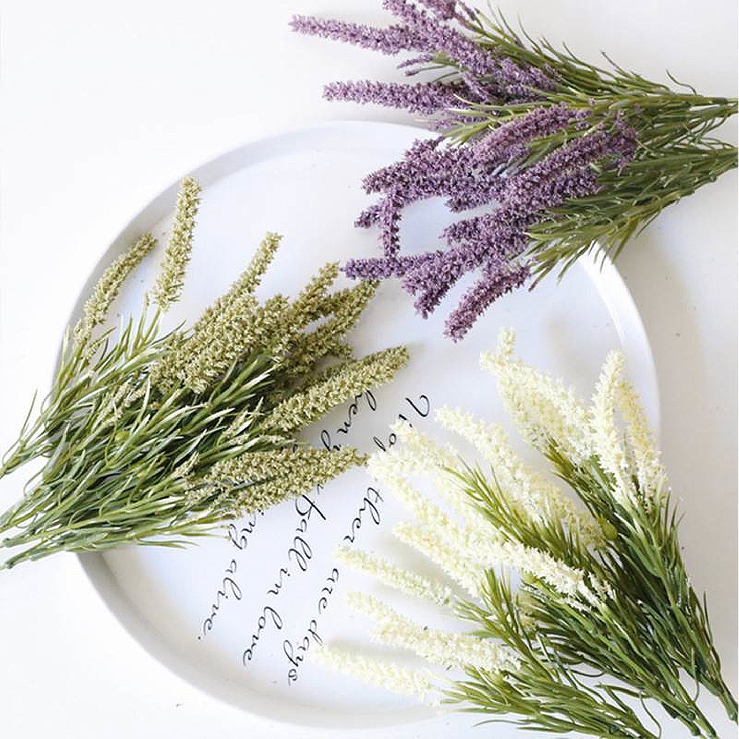 13.7" Artificial Lavender Stem | 6 Colors