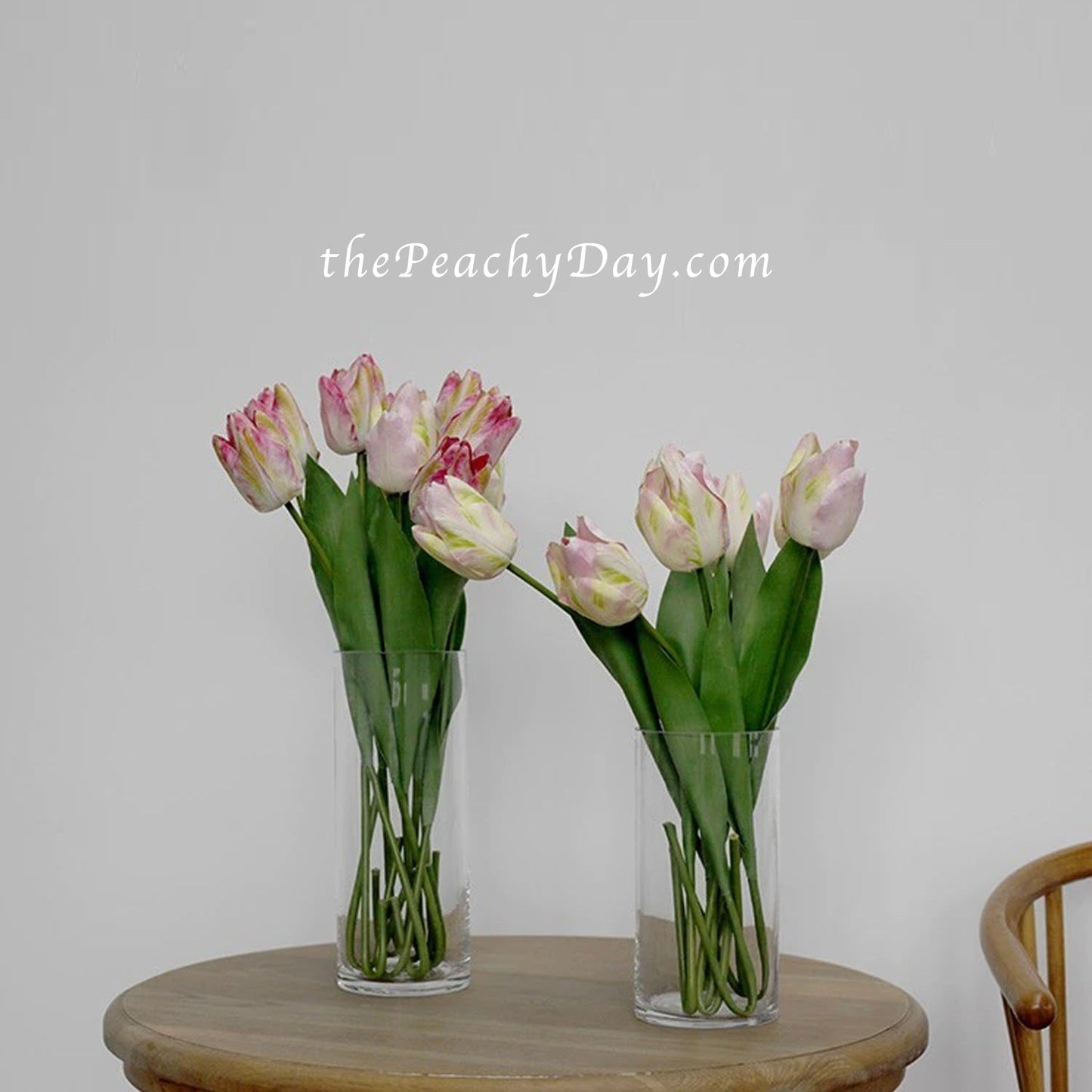 21.6" Silk Tulip Flower Stem | 3 Colors